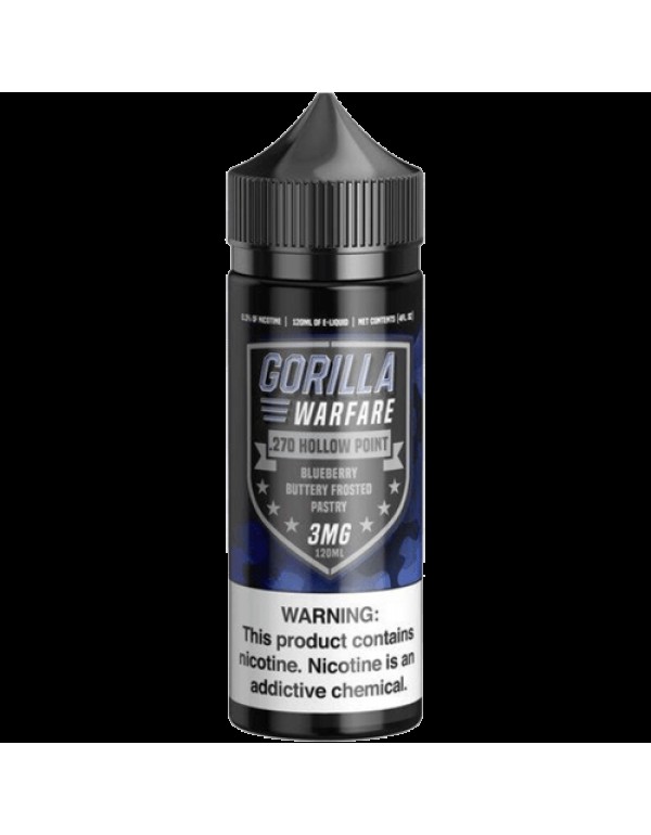 .270 Hollow Point 120ml Vape Juice - Gorilla Warfa...