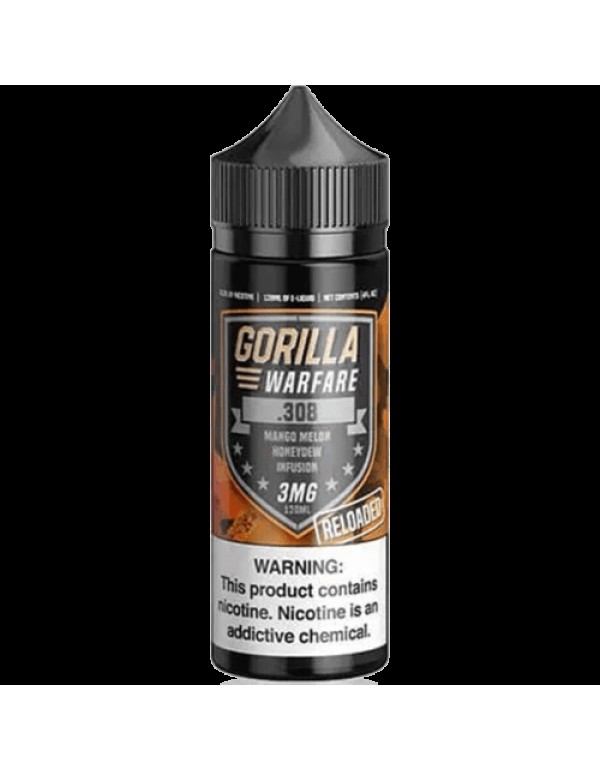 .308 Reloaded 120ml Vape Juice - Gorilla Warfare