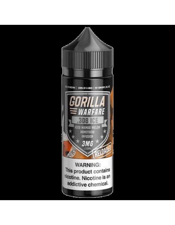 .308 Iced Reloaded 120ml Vape Juice - Gorilla Warf...