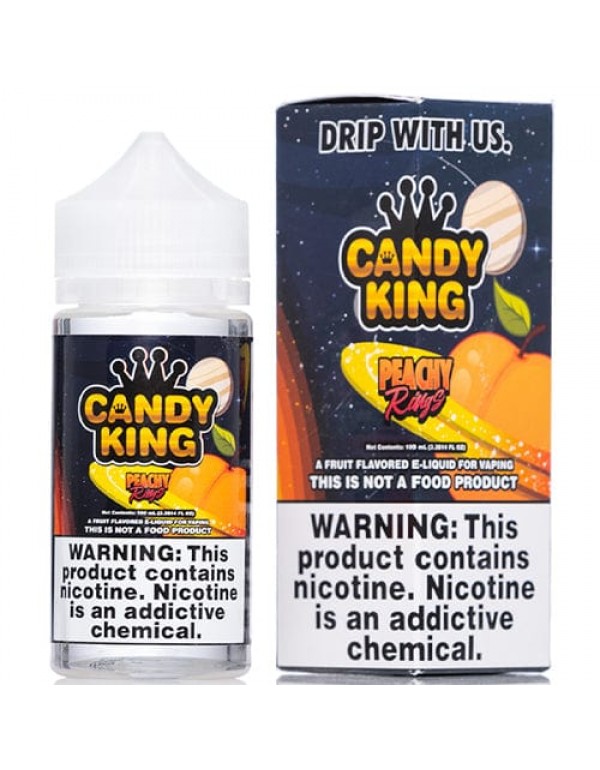 Candy King Peachy Rings Synthetic Nicotine 100ml V...