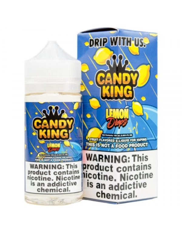 Candy King Lemon Drops Synthetic Nicotine 100ml Va...