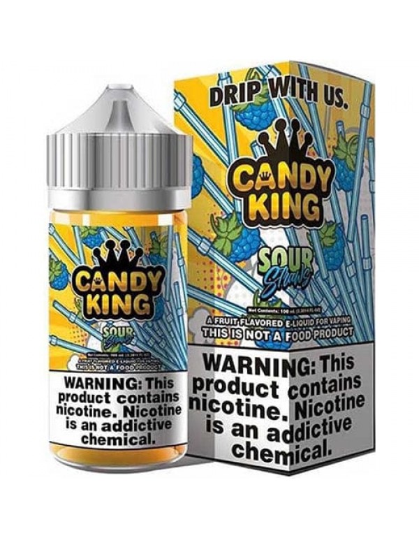 Candy King Sour Straws Synthetic Nicotine 100ml Va...