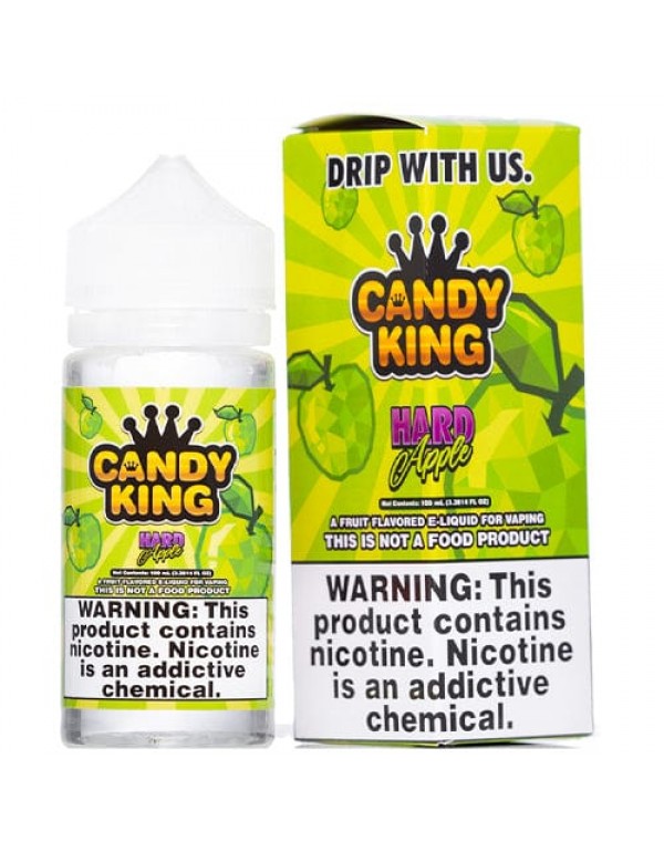 Candy King Hard Apple Synthetic Nicotine 100ml Vap...