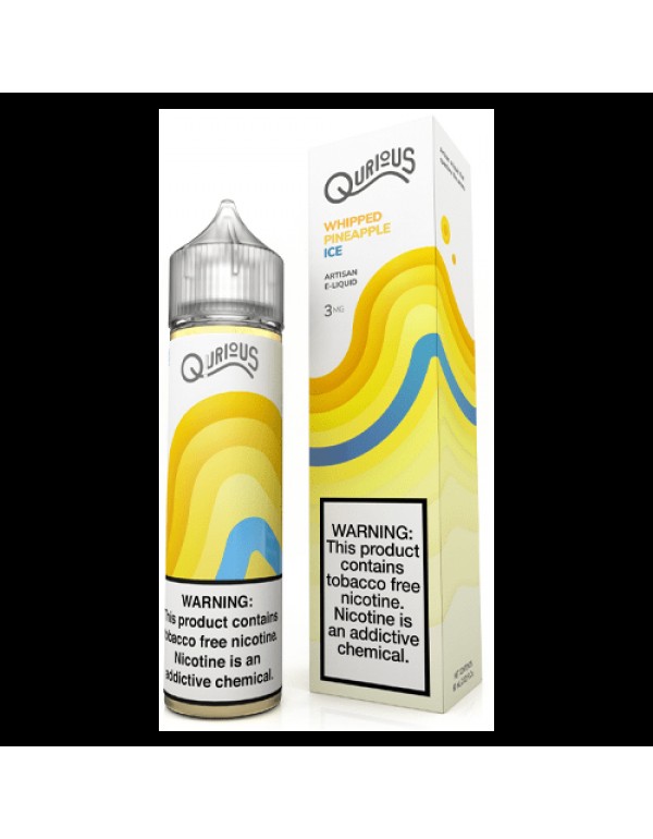 Qurious Whipped Pineapple Ice 60ml Synthetic Nicotine Vape Juice
