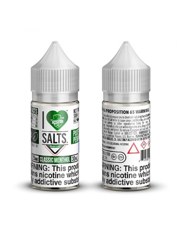 Mad Hatter I Love Salts Classic Menthol 30ml Nic Salt Vape Juice