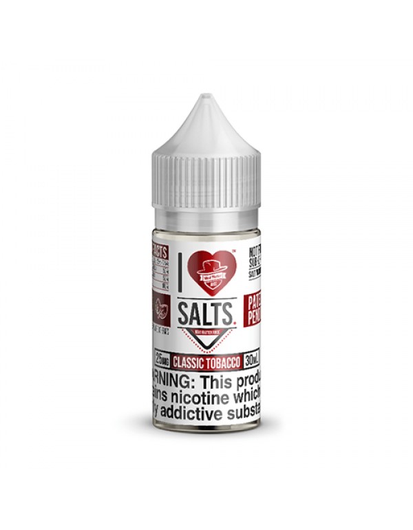 Mad Hatter I Love Salts Classic Tobacco 30ml Nic Salt Vape Juice