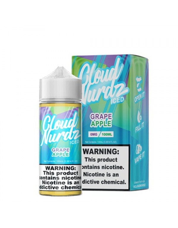 Cloud Nurdz Grape Apple ICED 100ml Vape Juice