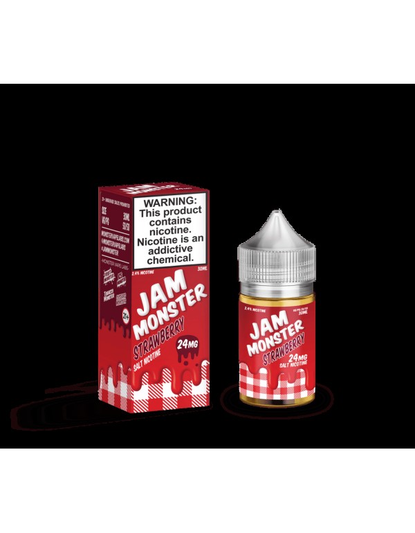 Jam Monster Salts Strawberry 30ml Nic Salt Vape Juice