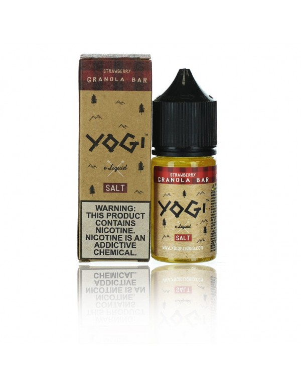 Yogi Salts Strawberry Granola Bar 30ml Nic Salt Va...