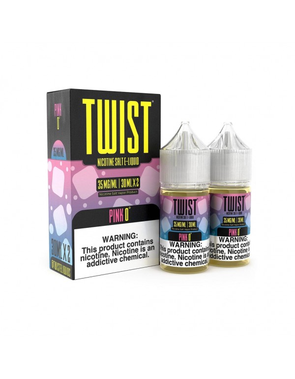 Pink 0° 2x 30ml Nic Salt Vape Juice - Twist E-Liquids