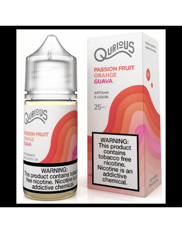 Qurious Salts Passion Fruit Orange Guava 30ml Synt...