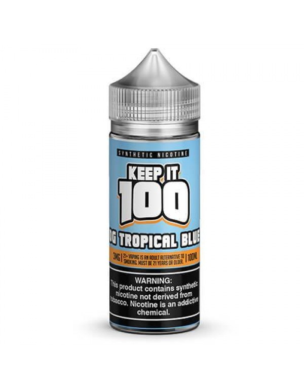 OG Tropical Blue 100ml Synthetic Nicotine Vape Jui...