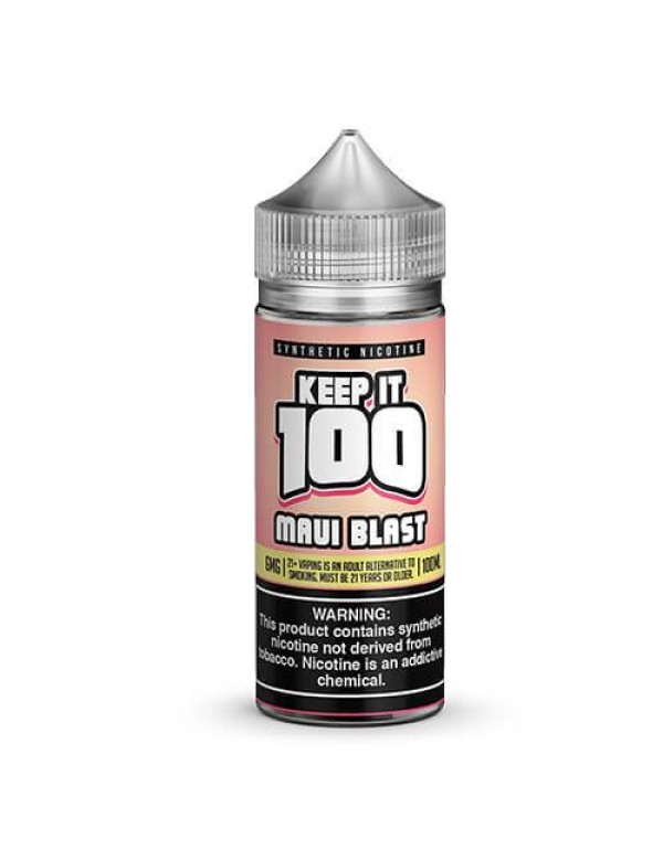 Maui Blast 100ml Synthetic Nicotine Vape Juice - Keep It 100