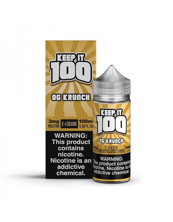 Krunch 100ml Synthetic Nicotine Vape Juice - Keep ...