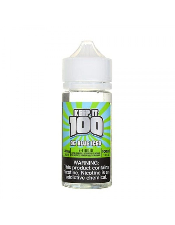 OG Blue Iced 30ml Synthetic Nic Salt Vape Juice - ...