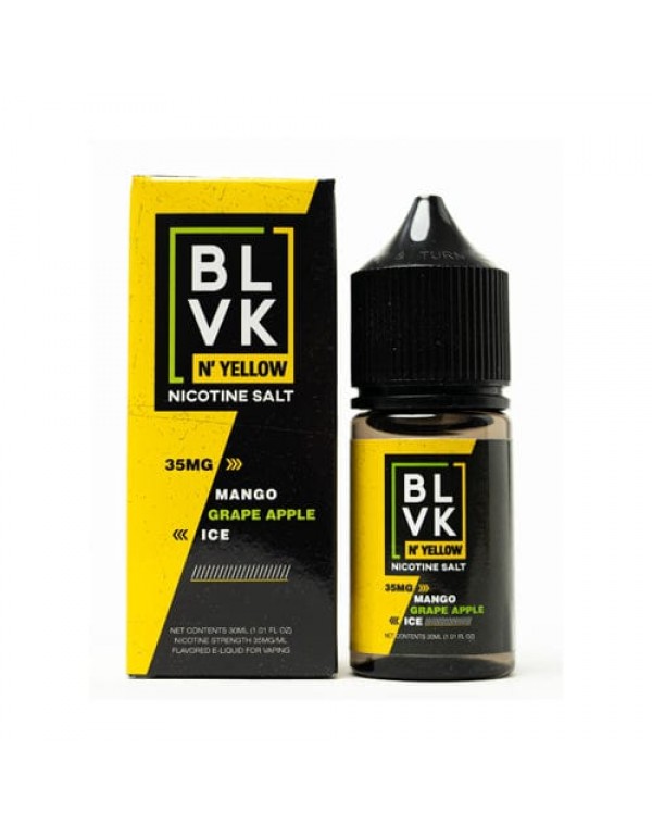 BLVK N'Yellow Salts Mango Grape Apple Ice 30ml Nic Salt Vape Juice