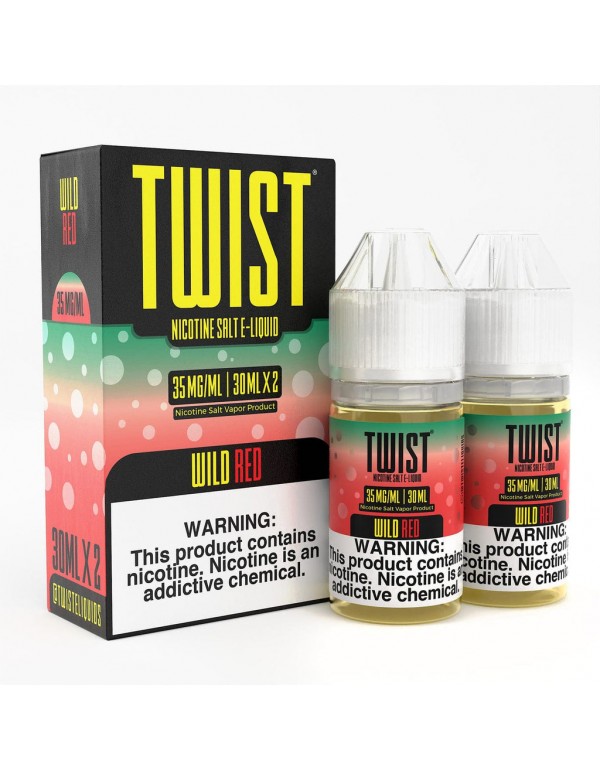 Wild Red 2x 30ml Nic Salt Vape Juice - Twist E-Liq...