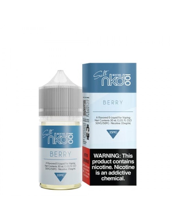 NKD 100 Salt Menthol Berry 30ml Nic Salt Vape Juic...