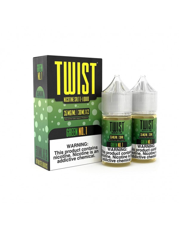 Green No.1 2x 30ml (60ml) Nic Salt Vape Juice - Tw...