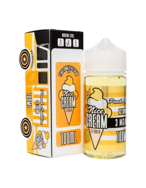 Nice Cream Peach Cobbler Ice Cream 100ml Vape Juic...