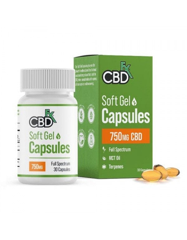 CBDfx Soft Gel 750mg Capsules - 30ct