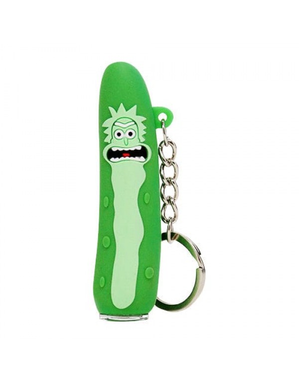 Mini Pickle Rick Keychain Chillum