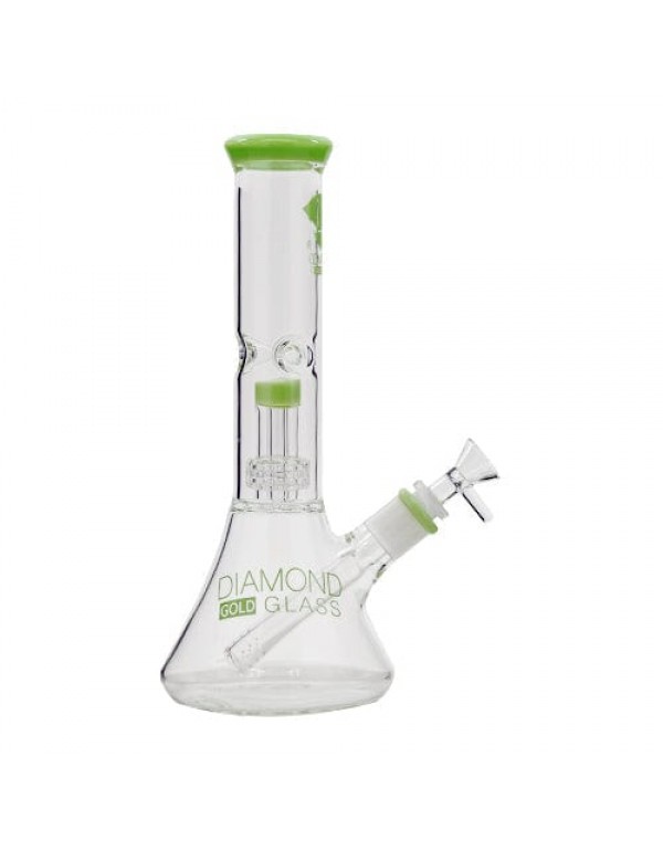 Diamond Glass 11" Beaker Bong w/ Mansion Showerhead