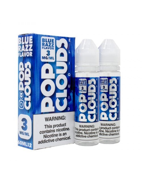 Pop Clouds Blue Razz Candy 120ml Vape Juice