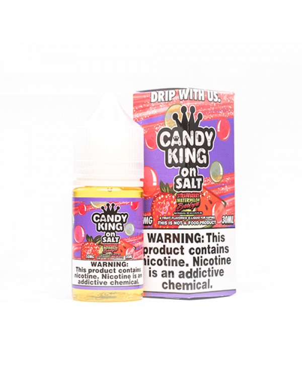 Candy King On Salt Strawberry Watermelon Bubblegum 30ml Nic Salt Vape Juice