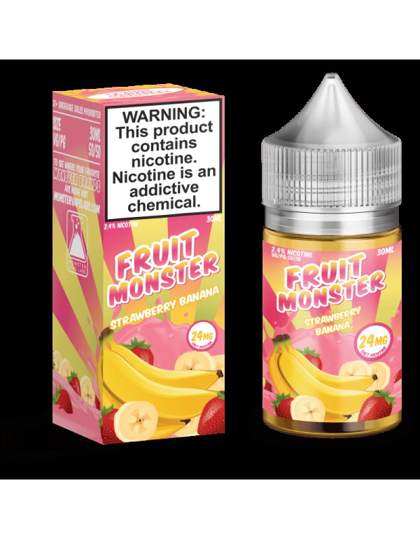 Fruit Monster Strawberry Banana 30ml Nic Salt Vape...