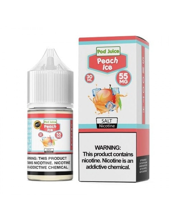 Pod Juice Peach Ice TF 30ml Nic Salt Vape Juice