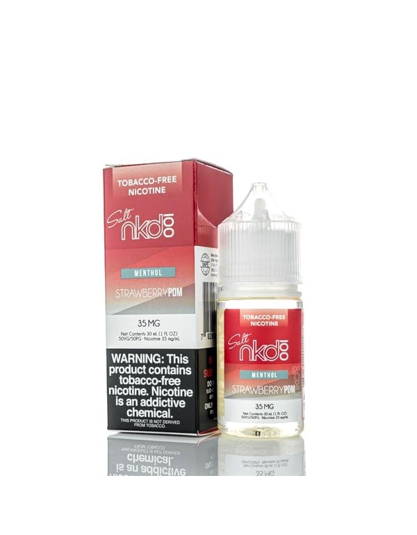 NKD 100 Salts Menthol Strawberry POM 30ml Nic Salt...