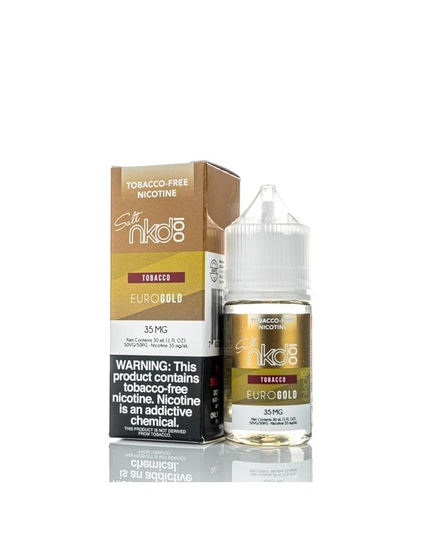 NKD 100 Salts Tobacco Euro Gold 30ml Nic Salt Vape...