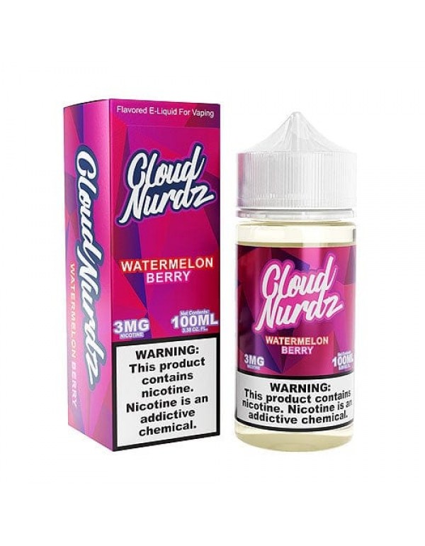 Cloud Nurdz Watermelon Berry 100ml Synthetic Vape Juice
