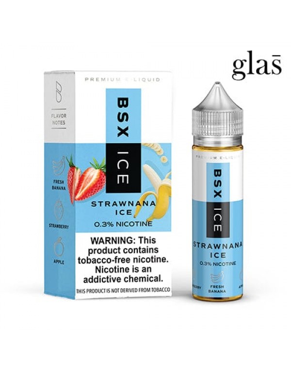 GLAS BSX Strawnana Ice 60ml TF Vape Juice