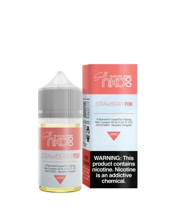 NKD 100 Salt Menthol Strawberry POM 30ml Nic Salt ...