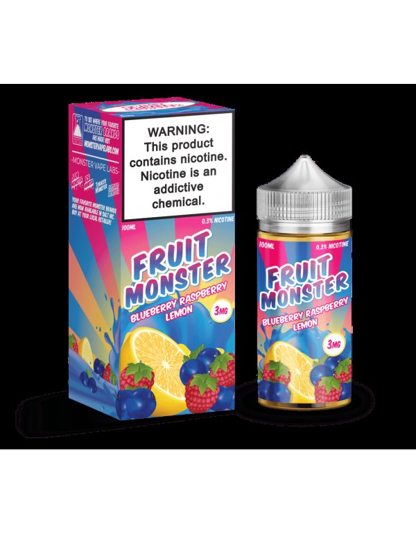 Fruit Monster Blueberry Raspberry Lemon 100ml Vape...