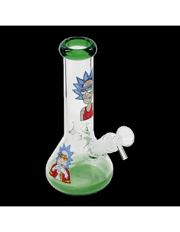 MonsterBud Rick & Morty Glass Beaker Bong