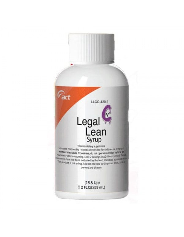 Legal Lean 2oz Syrup Bottle