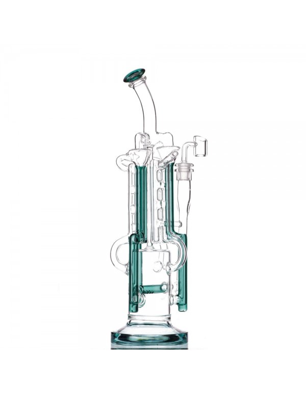 14" Mega Scientific Inline to Recycler Bong