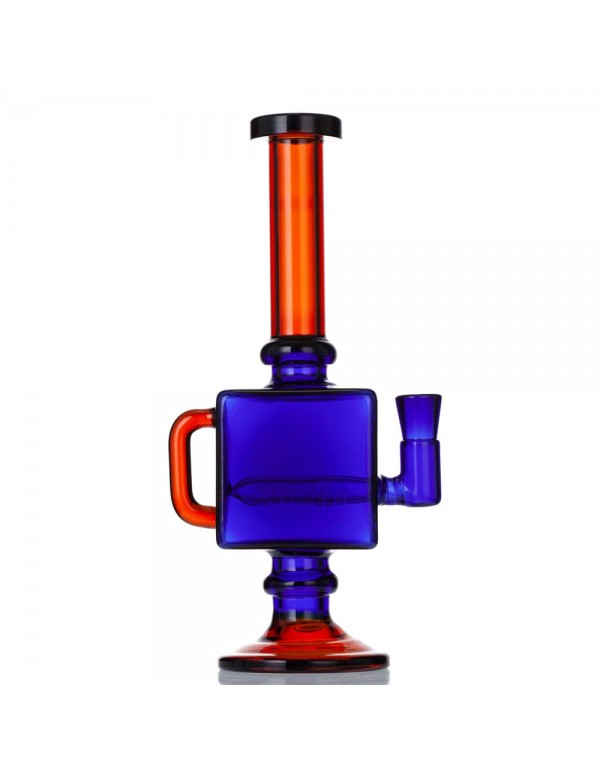 9.5" Square Recycler Dab Rig (Full Color)