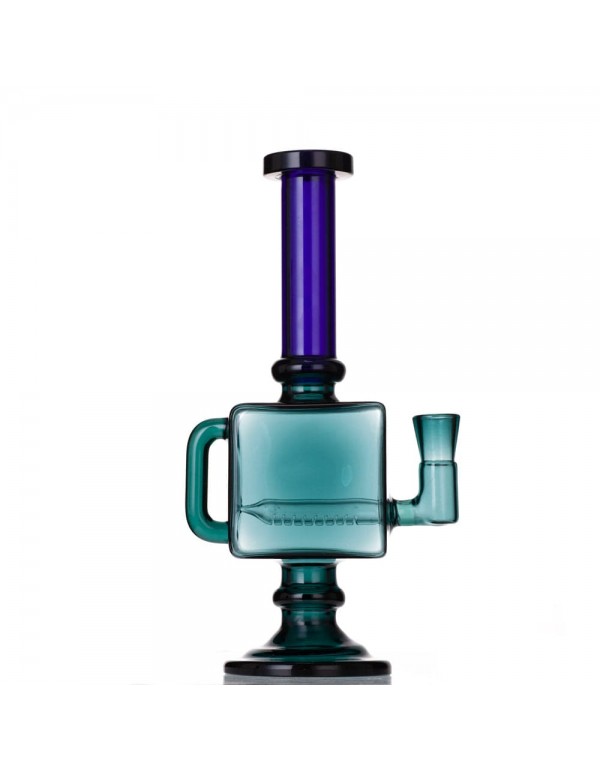 9.5" Square Recycler Dab Rig (Full Color)