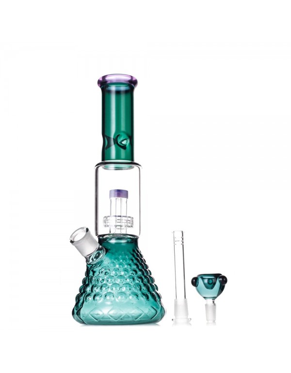 13" Beaker Bong w/ Matrix Perc (Full Color)