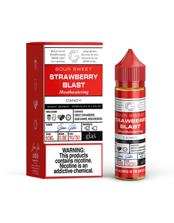 GLAS Basix Series Vape Juice Strawberry Gummy 60ml