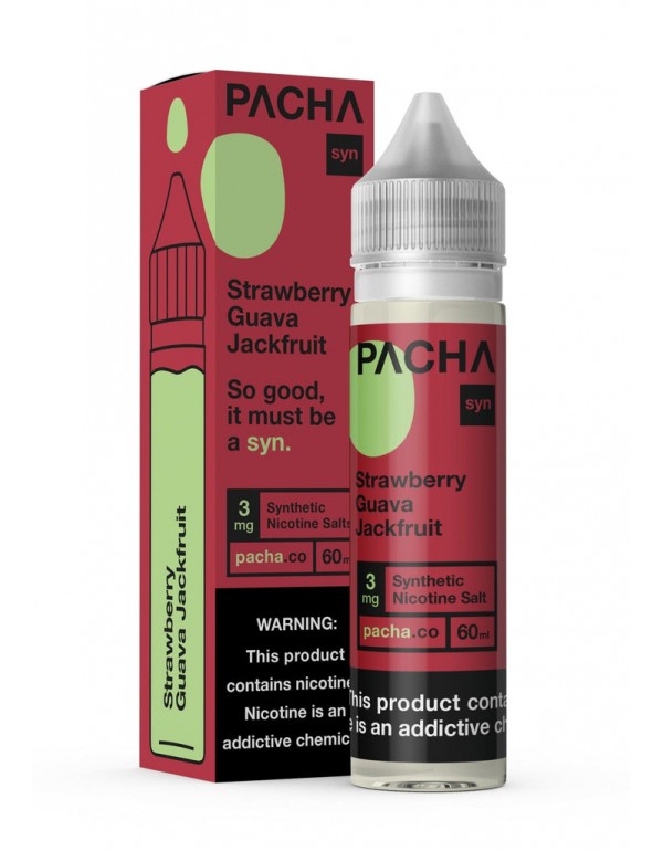 Pacha Syn Strawberry Guava and Jackfruit 60ml Vape Juice