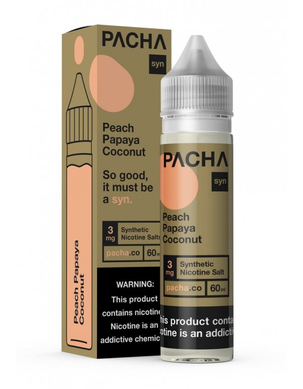 Pacha Syn Peach Papaya and Coconut Cream 60ml Vape...