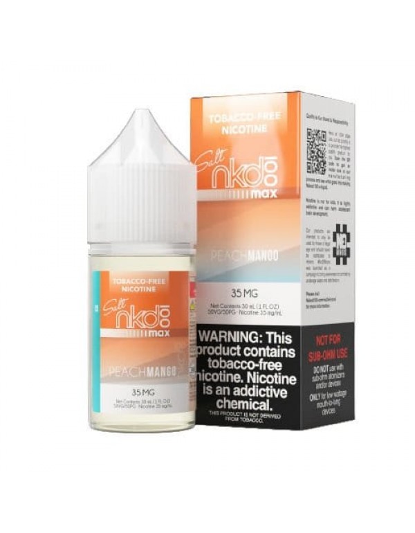 NKD 100 MAX Salts Peach Mango Ice 30ml Nic Salt Va...