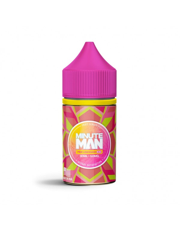 Minute Man Pink Lemonade Ice 30ml Nic Salt Vape Ju...