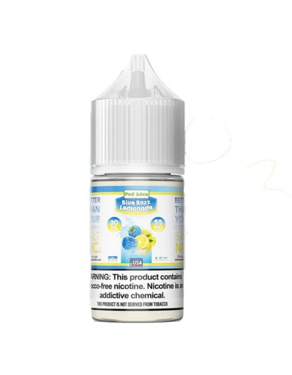 Pod Juice Blue Razz Lemonade TF 30ml Nic Salt Vape...