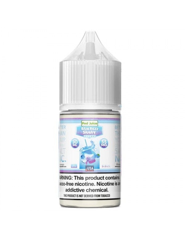 Pod Juice Blue Razz Slushy Freeze TF 30ml Nic Salt...